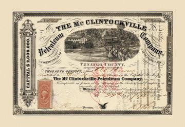 The McClintockville Petroleum Company 12x18 Giclee on canvas