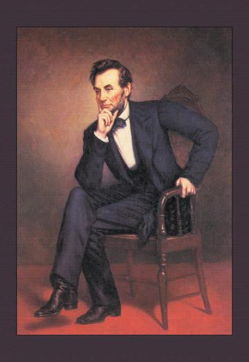 Abraham Lincoln 12x18 Giclee on canvas