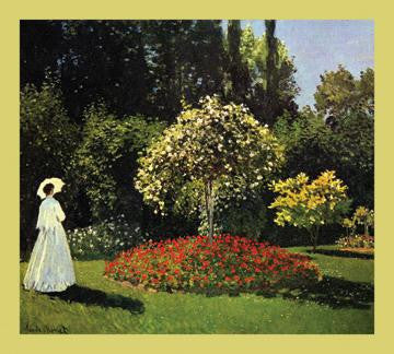 Woman in the Garden 12x18 Giclee on canvas