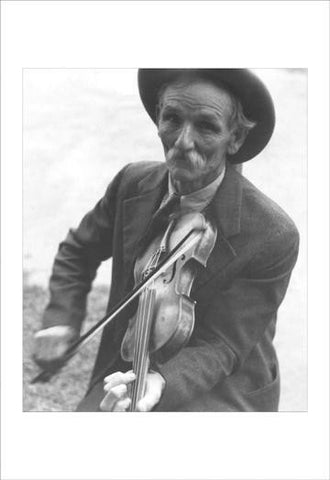 Fiddlin&#39; Bill Henseley  Mountain Fiddler 12x18 Giclee on canvas