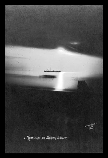 Moonlight on the Bering Sea 12x18 Giclee on canvas