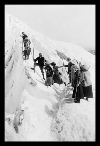 Climbing Paradise Glacier 12x18 Giclee on canvas