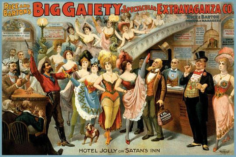 Hotel Jolly or Satan&#39;s Inn 12x18 Giclee on canvas