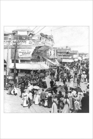 The Atlantic City Boardwalk 12x18 Giclee on canvas