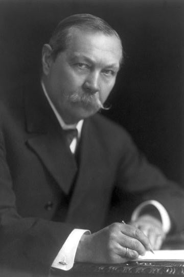 Sir Arthur Conan Doyle 12x18 Giclee on canvas