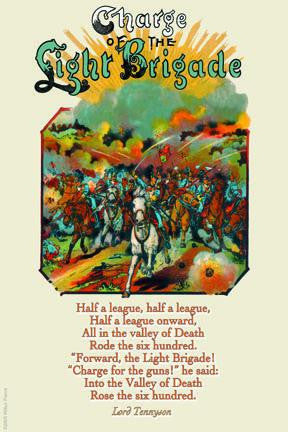 Charge of the Light Brigade 12x18 Giclee on canvas