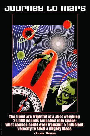 Journey to Mars 12x18 Giclee on canvas