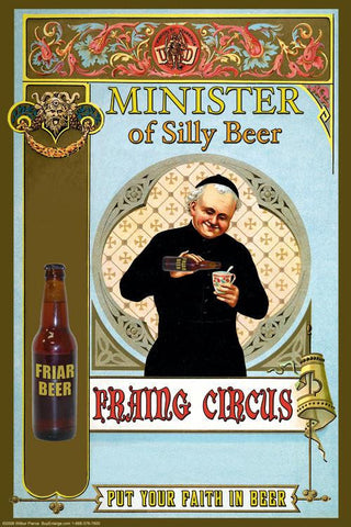 Minister of Silly Beer 12x18 Giclee on canvas