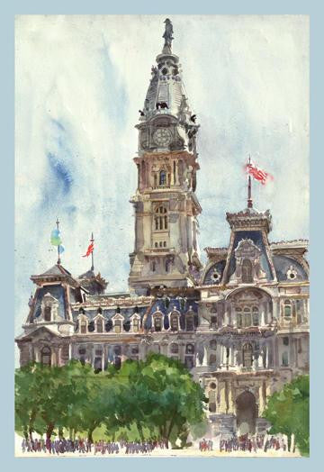 Phila. Ciy Hall II 12x18 Giclee on canvas