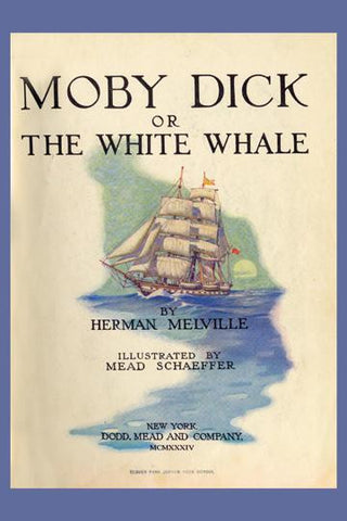 Moby Dick or The White Whale 12x18 Giclee on canvas