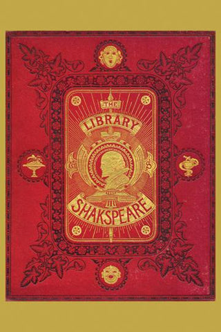 The Library of Shakspeare 12x18 Giclee on canvas