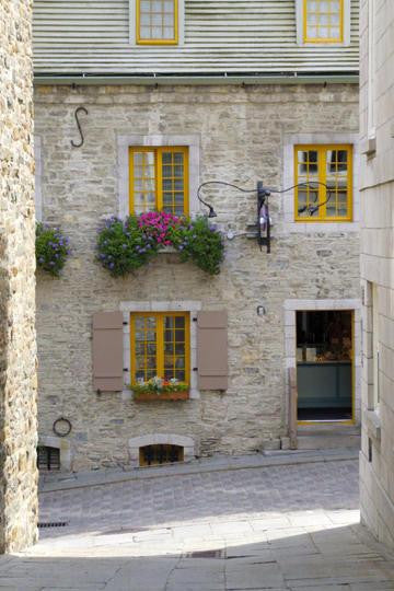 A Street of Old Quebec 12x18 Giclee on canvas