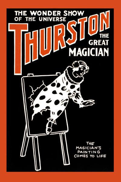 Painting to Life: Thurston the great magician the wonder show of the universe 12x18 Giclee on canvas