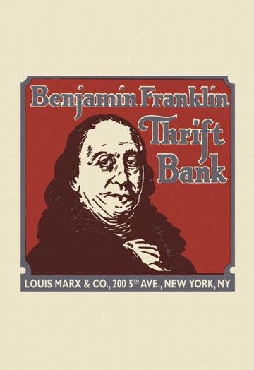 Benjamin Franklin Thrift Bank 12x18 Giclee on canvas