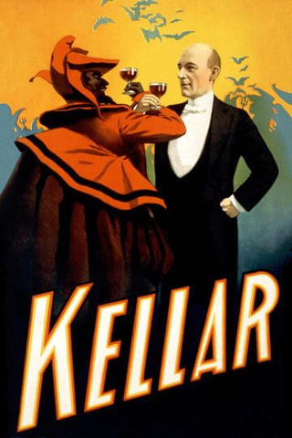 Kellar - A Toast of Respect for Magical Prowess 12x18 Giclee on canvas