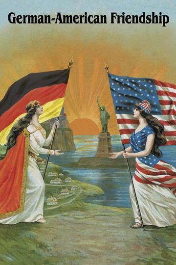 Greek American Friendship 12x18 Giclee on canvas