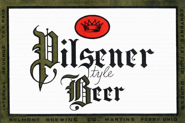 Pilsener Style Beer 12x18 Giclee on canvas