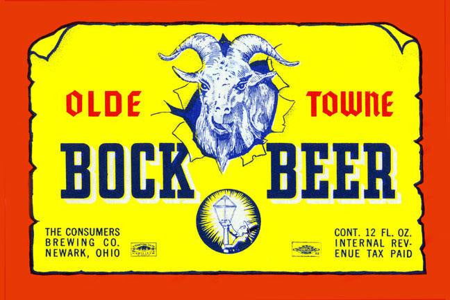 Olde Towne Bock Beer 12x18 Giclee on canvas