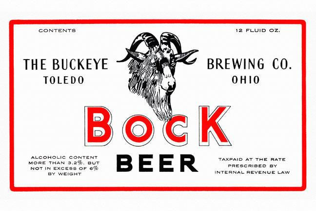 Bock Beer 12x18 Giclee on canvas