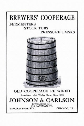 Brewers&#39; Cooperage 12x18 Giclee on canvas