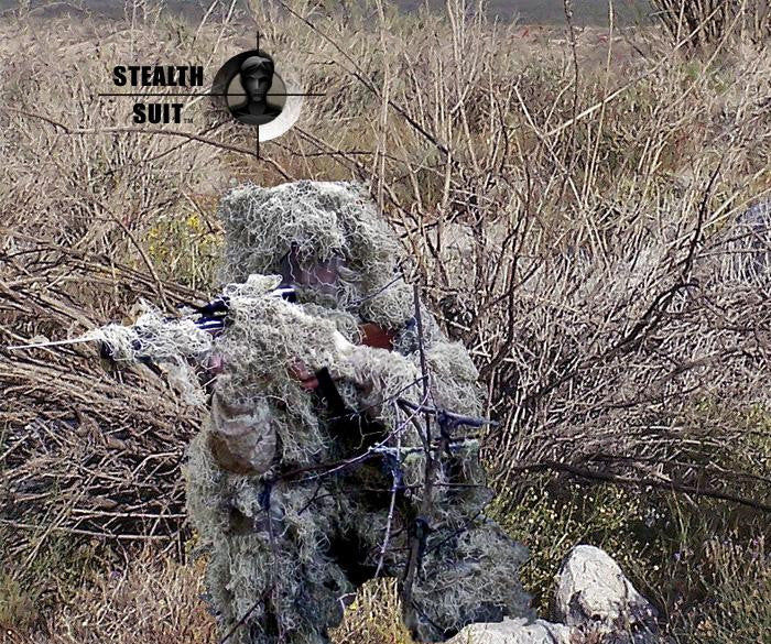 Paintball Sniper 4-Piece Desert Ghillie Suit - ML