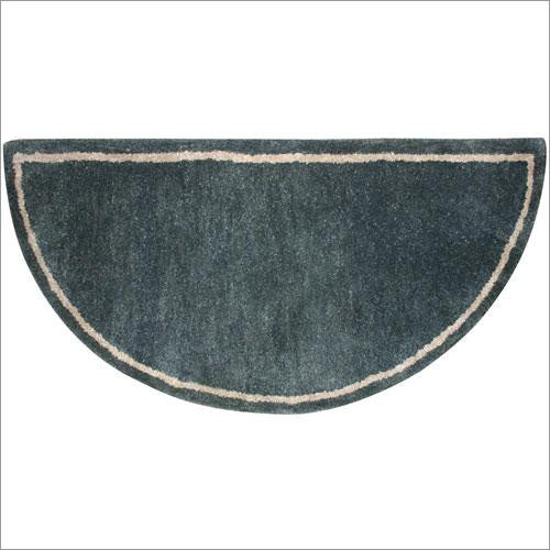 Forest Green Hand-tufted 100% Wool Hearth Rug