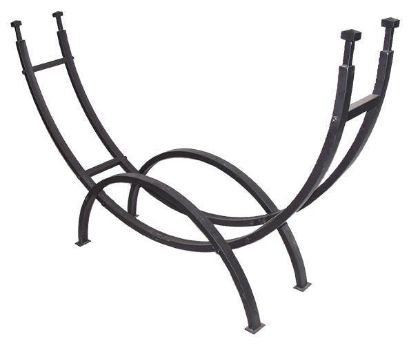 Contemporary Black Log Rack