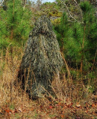 Ghillie Paintball Ultra Light Synthetic Poncho Woodland