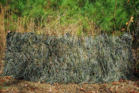 Ghillie Paintball Ultra Light Synthetic Folding Blind Cover and Bag Woodland