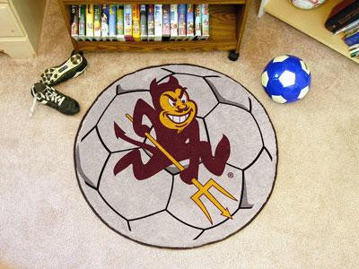 Arizona State University Soccer Ball Rug