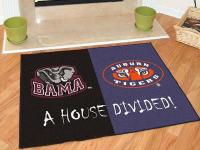 Alabama - Auburn All-Star House Divided Rug