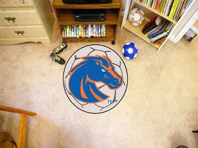 Boise State University Soccer Ball Rug