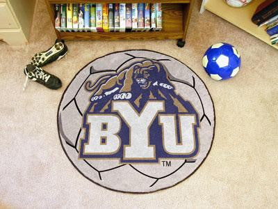 Brigham Young University Soccer Ball Rug