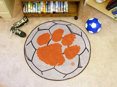 Clemson University Soccer Ball Rug