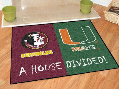 Florida State-Miami  All-Star House Divided Rug