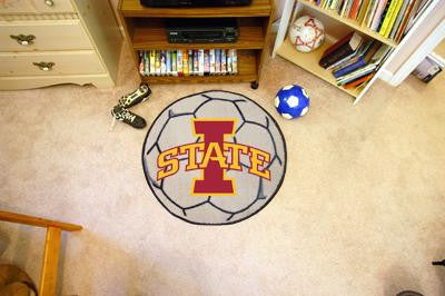 Iowa State University Soccer Ball Rug