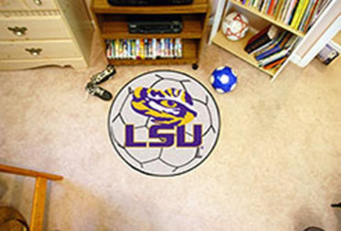 Louisiana State University Soccer Ball Rug