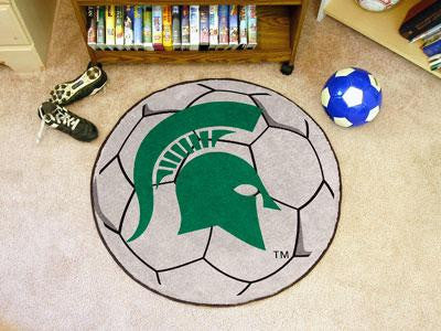 Michigan State University Soccer Ball Rug