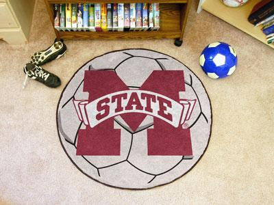 Mississippi State University Soccer Ball Rug