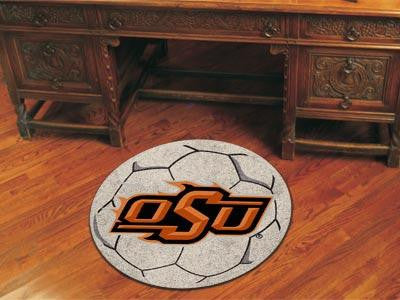 Oklahoma State University Soccer Ball Rug