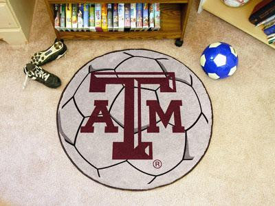 Texas A&M University Soccer Ball Rug