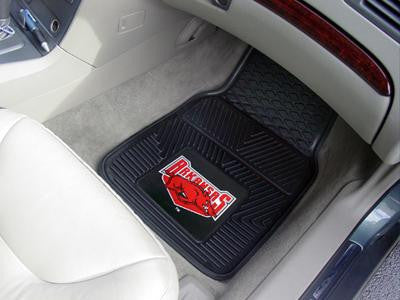 University of Arkansas Heavy Duty 2-Piece Vinyl Car Mats