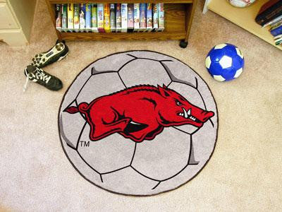 University of Arkansas Soccer Ball Rug