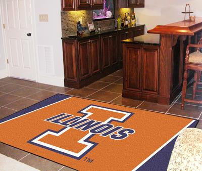 University of Illinois  5 x 8 Rug