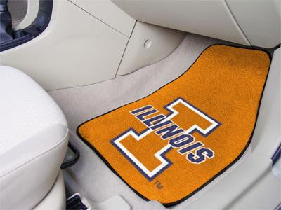 University of Illinois 2 Piece Front Car Mats