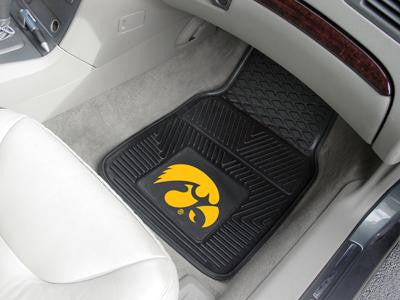 University of Iowa Heavy Duty 2-Piece Vinyl Car Mats