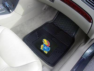 University of Kansas Heavy Duty 2-Piece Vinyl Car Mats