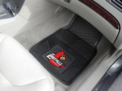 University of Louisville Heavy Duty 2-Piece Vinyl Car Mats