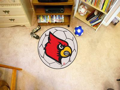 University of Louisville Soccer Ball Rug