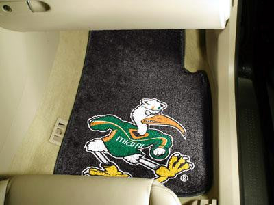 University of Miami 2 Piece Front Car Mats